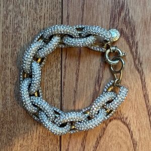 J Crew Pave Link Bracelet